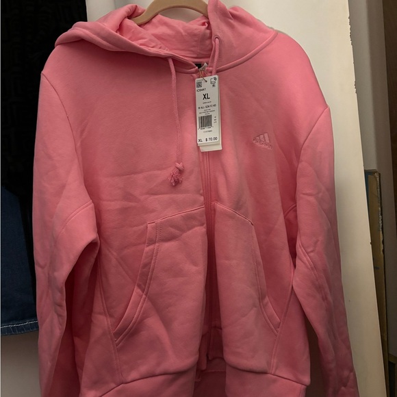 adidas Jackets & Blazers - Adidas Pink Women's Hoodie Jacket XL